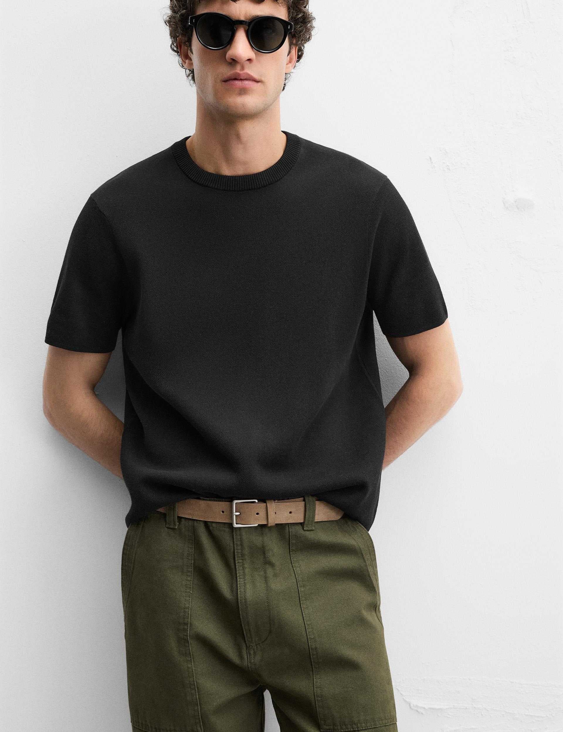 relaxed-fit-knit-t-shirt